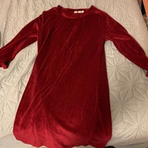 Burgundy/red mini dress